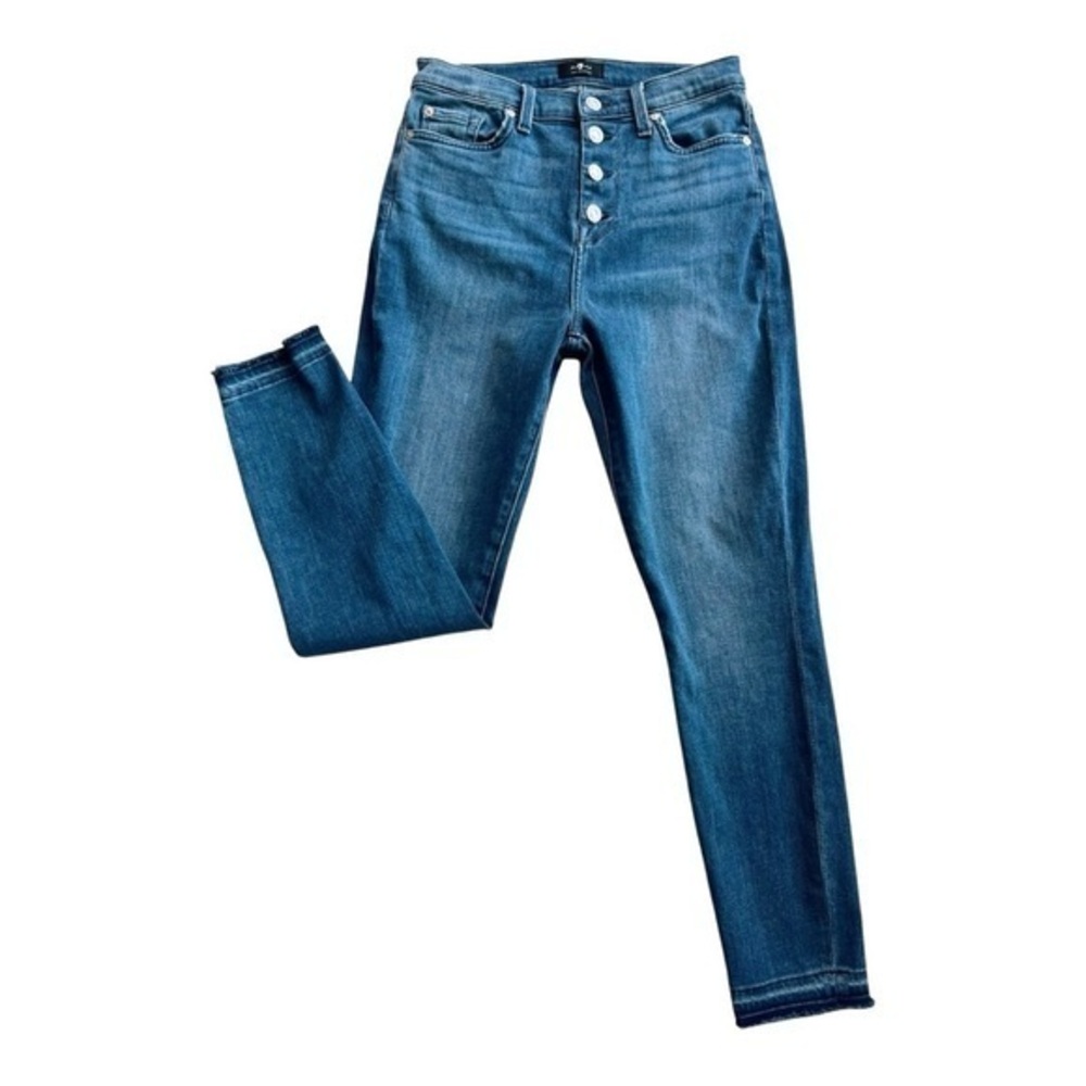 7 For All Mankind The High Waist Skinny‎ Ankle Jeans Size 27